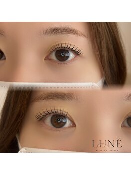 LUNEの写真/自まつげに馴染む上品で自然なデザイン提案！大人の魅力を引き出す洗練された目元へ導く上質サロン