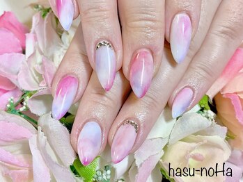 ハスノハ(hasu-noHa)/☆ピンクと紫のタイダイアート☆