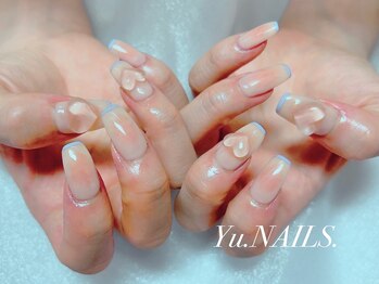 ユーネイルズ 恵比寿(Yu.NAILS.)/チーク◎ハートスキニーフレンチ