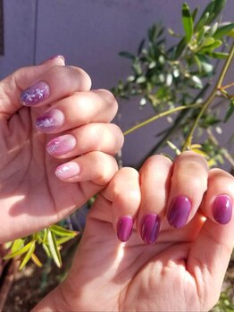 フィト(Fito)の写真/女性らしい、透明感のあるキレイめデザインやニュアンスネイルが得意★カラーミキシングも無料！