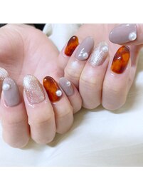 べっこう　グレージュ　パール