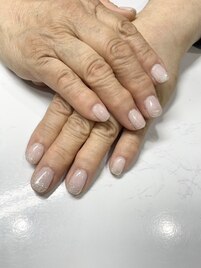 ラメグラデーションネイル