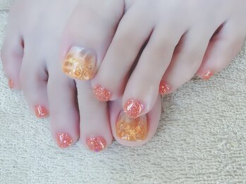 キラキラネイル 川口 南鳩ヶ谷店/フットマグネットネイル