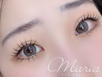 マリアアイビューティー 西梅田(Maria Eye Beauty)の写真/【マツエク上下振り分けOK】束感＆下マツエクで中顔面短縮効果◎根元からしっかり上がるLD/LCカール導入！