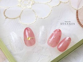 バレンタインネイルデザイン