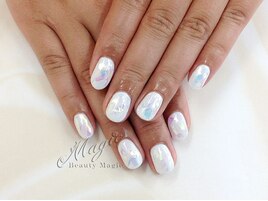 ミラー＆ホログラムネイル