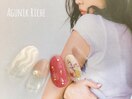 【押し花風ネイル】