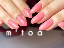 ムートア(m'toa)/ワンカラー/春ネイル/フィルイン