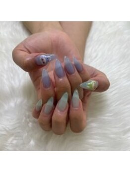 プリュム(Plume)/ワンカラーでラメグラ