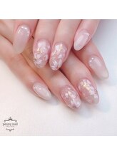 ピオニーネイル(peony nail)/花びらが重なり合う桜