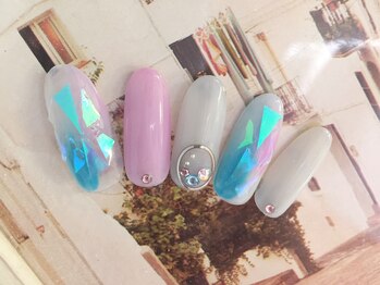 ロア ネイル(Loa nail)/【B】オーロラフィルムネイル