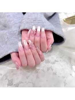 ラビーネイルズ 小倉魚町(Lovvy nails)/ロングリボンネイル☆マグネット