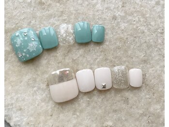 08ネイル(08 nail&school)/冬*フットネイル