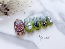 ぽんぽこネイル