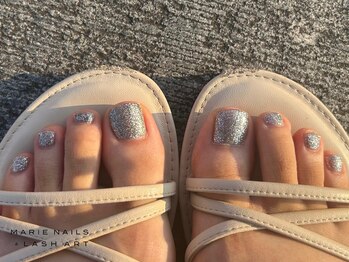 マリー ネイルズアンドラッシュアート モザイクモール港北店(MARIE NAILS & LASH ART)/定額￥7,700 フラッシュ0814a