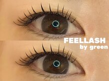 フィールラッシュ バイ グリーン(FEELLASH by green)/LEDエクステ120本(ナチュラル)