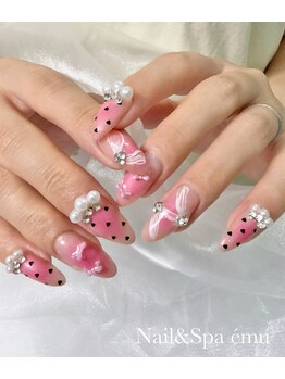 Nail&Spa emu/チーク×ドット