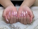 ピンクマグネット×クロムネイル