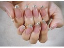 お客様ネイル【ガラスフレンチ】
