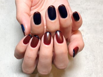 プルメリア(Plumeria)/【ハンド】非対称フレンチ