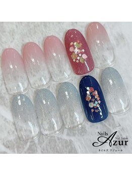ネイルズアジュール アピタ新潟西店(Nailz Azur)/ハンド　定額デザインAコース