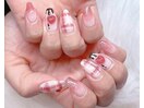バレンタインネイル