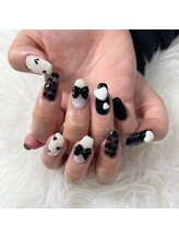 スターリー ラッシュ(Starry Lash)/モノクロハートネイル