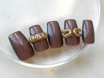 ワンアンドオンリー(One&Only)/ブラウン×リングネイル