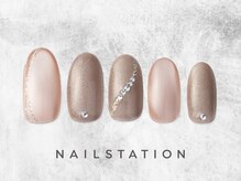 ネイルステーション ルミネ大宮店 (NAIL STATION)/シンプル上品ネイル／パラジェル