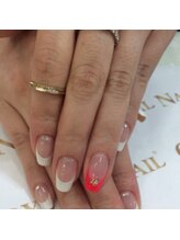 クリスタルネイル ボンベルタ橘店(CRYSTAL NAIL)/フレンチネイル
