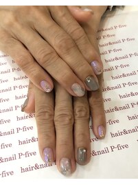 大人のオーロラネイル♪