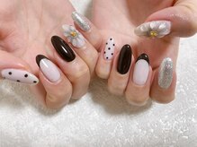 キキネイル たまプラーザ店(kikinail)/お花ぷっくりネイル