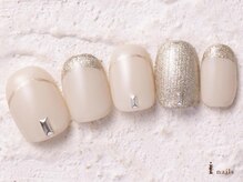 アイネイルズ 横浜WEST店(I-nails)/大人フレンチストーン8480円