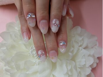 ネイルサロンミキ 横浜(MIKI)/雪の結晶 スカルプネイル 大人気