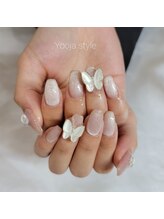ユジャスタイル(Yooja style)/蝶々とピクシーキラキラネイル