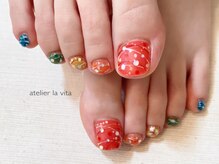 アトリエ ラビータ(atelier la vita)/シアー　水風船ネイル