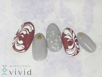 メイクプラスネイル ヴィヴィッド(MAKE+NAIL vivid)/*冬ブライダルネイル*