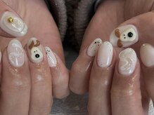 アイネイルズ 三宮店(I nails)/３Dワンちゃん &nbsp;￥11000