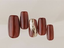 エムスラッシュ センター南(M.SLASH)/秋のミラーネイル