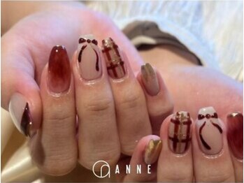 アンネ 梅田 GRACE店(ANNE)の写真/【当店人気No.1／Monthlyデザインコース】迷ったらこれ♪毎月変わる最旬のデザインがお得に楽しめる◎