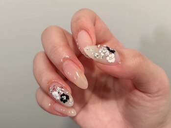 ネムノ(nemno)の写真/韓国風"ちゅるふわ"ネイルが最強に可愛い♪持ち込みOK★大人っぽさも甘さもMIXできる絶妙デザイン◎