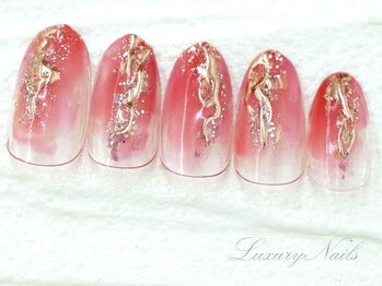 ラグジュアリー ネイルズ(Luxury Nails)/ミラー*きらきらニュアンス