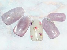 ミュゲットネイル(Muguet nail)/押し花ネイル