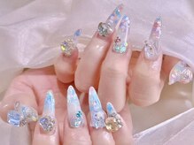 エムズ ネイルサロン(M2)/ホログラムビジューネイル