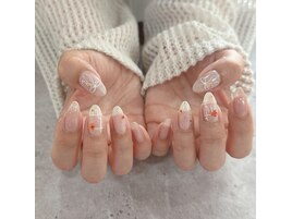 押し花ネイルデザイン