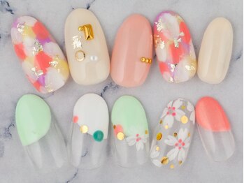 ネイルアンドアイラッシュ テラ 明石店(nail&eyelash Terra)/オフ+ケア付☆定額コース
