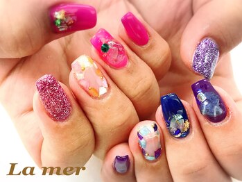 ラメール(La mer)/アシンメトリーネイル★