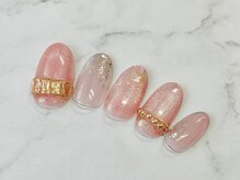 ネイルズ アヴァンティ(Nails Avanti)/春のピンクマグネットジェル