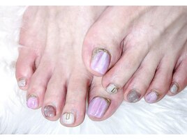 春フットネイル