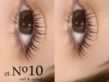 ナンバーテン(ct.No.10)の写真/【自然と際立つ目元美人】フラットラッシュ・パリジェンヌでナチュラル上品に◎LEDはオイルクレンジングOK